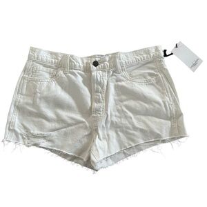 Carly Jean off white denim shorts L new Los Angeles CJLA casual womens bottoms